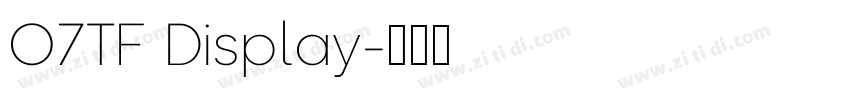 O7TF Display字体转换